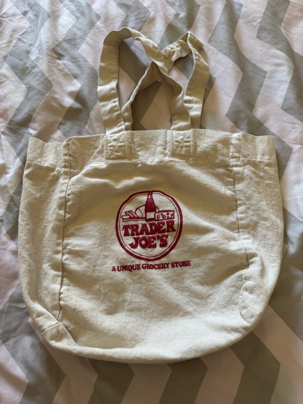 Trader Joe's Vintage Canvas Tote - Picture 4 of 8
